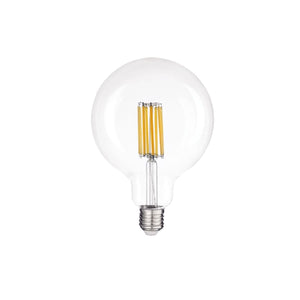 Lampadina Led Globo 12W Trasparente Filamento Luce Calda 125mm