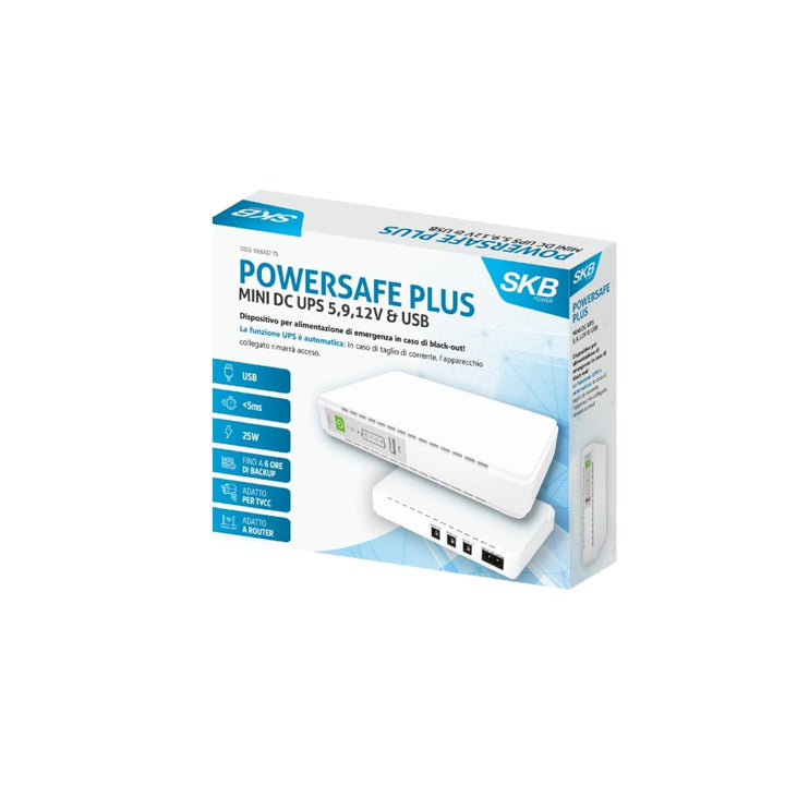 Mini UPS per Router Telecamere 12V 9V 5V Autonomia 4H Batteria 8800mA ...