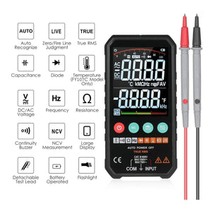 Multimetro Digitale Professionale 600V Tensione Frequenza Resistenza Capacità