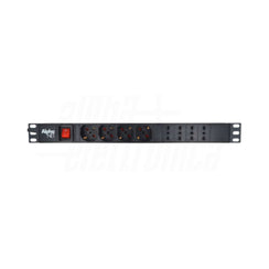 Multiprises Rack 19" 8 Prises Câble 2m Fiche 16A Noire