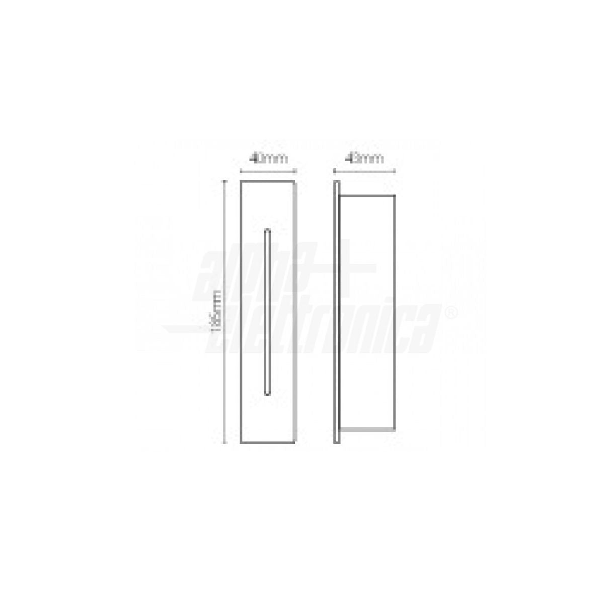 Segnapasso Led Esterno Bianco Lama di Luce 3W IP65 Luce Calda con Cassaforma