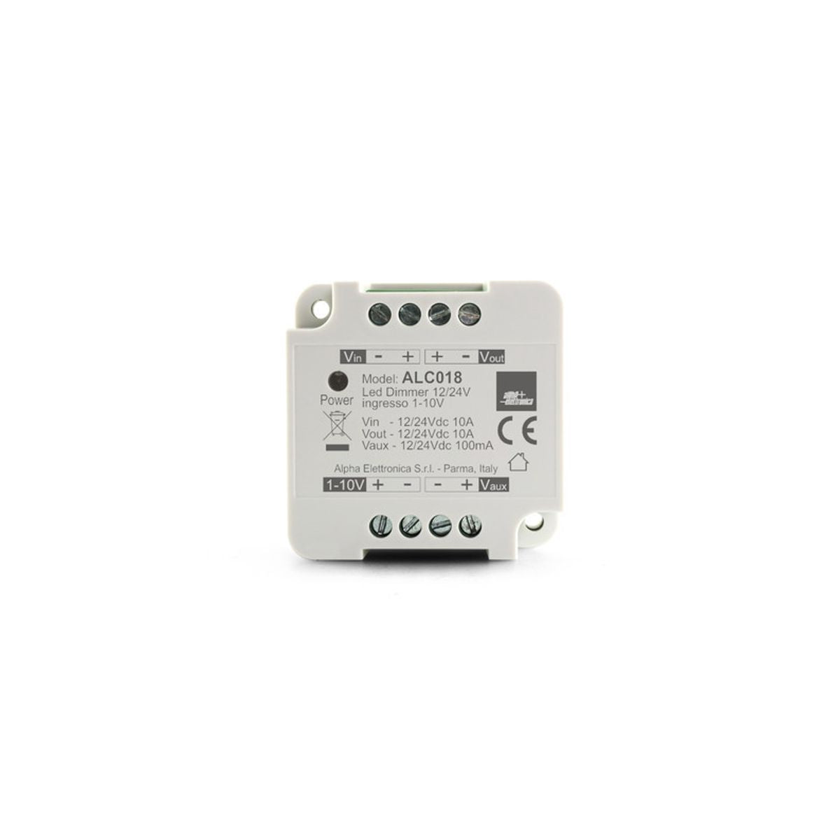 Slave dimmer per strisce led monocolore 12/24Vdc - 10A - Comando con ingresso 1-10Vdc