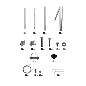 contenuto confezione Supporti Pannelli Fotovoltaici Balcone