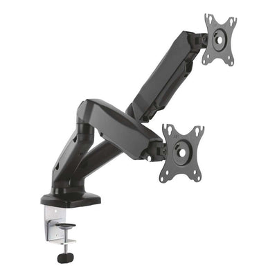 Supporto Doppio Monitor da Tavolo per 2 Monitor 17-32 Pollici Kg 6,5 Pistone Idraulico