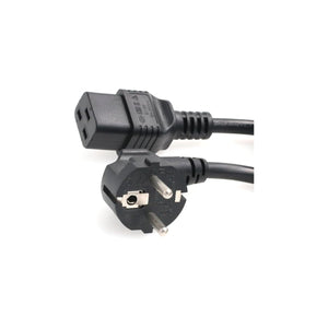 Cavo Alimentazione IEC 320 C19 Spina Schuko 90° 2 m 3×1 mm² Nero per UPS e Rack