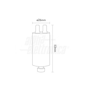 Condensatore Rifasamento 16 µF 450V Faston 6,3 mm Polipropilene per motori