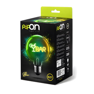 Lampadina decorativa LED G125 E27 POPON BAR confezione