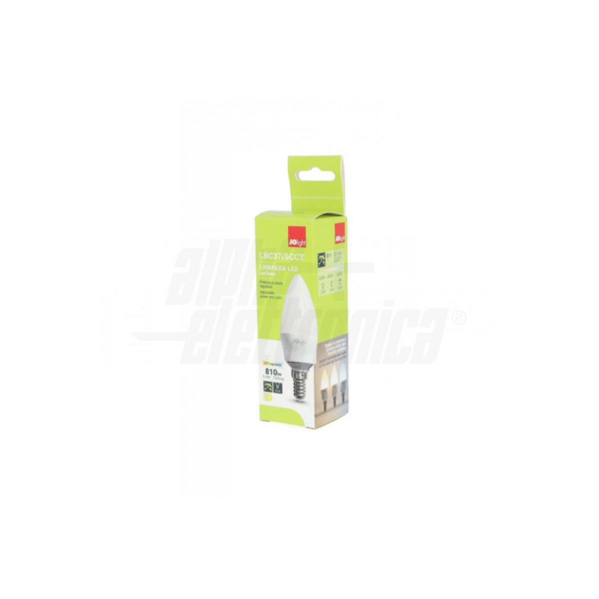 Lampadina Led E14 Candela 5,6W CCT Regolabile 3 Tonalità e 3 Potenze 810 Lumen