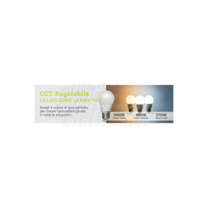 Lampadina Led E27 Bulbo 6,7W CCT Regolabile 3 Tonalità e 3 Potenze 1120 Lumen
