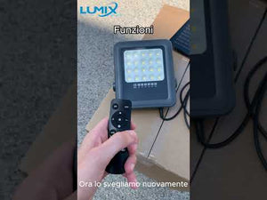 Faro con Pannello Solare 50W Led IP65 Crepuscolare 4000K