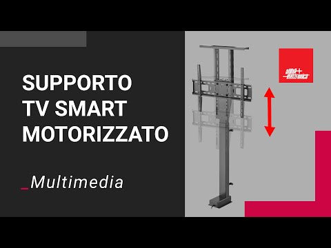 Supporto a Pavimento per TV Motorizzato 37-80 Pollici Telecomando RF Wi-Fi App Tuya