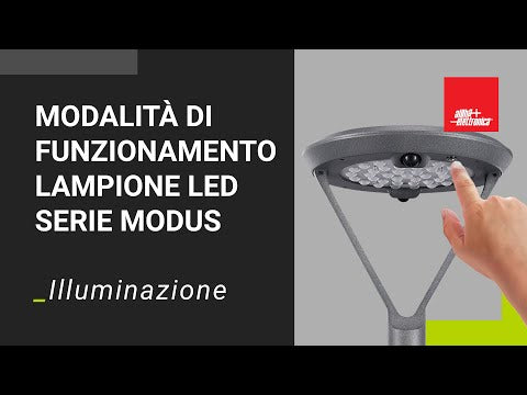 Lampione Led Solare 20W Sensore PIR 2000 Lumen Giardino Luce Calda