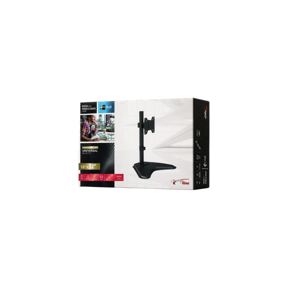 Supporto TV Monitor da Tavolo con Base 13-32 Pollici VESA 100x100 10 Kg