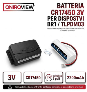 Batteria Telepass mod. BR1 3V Litio CR17450 1CR17450E-N