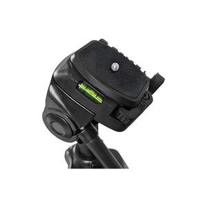Treppiede fotografico telescopico 61-170 cm - testa con piastra e bolla