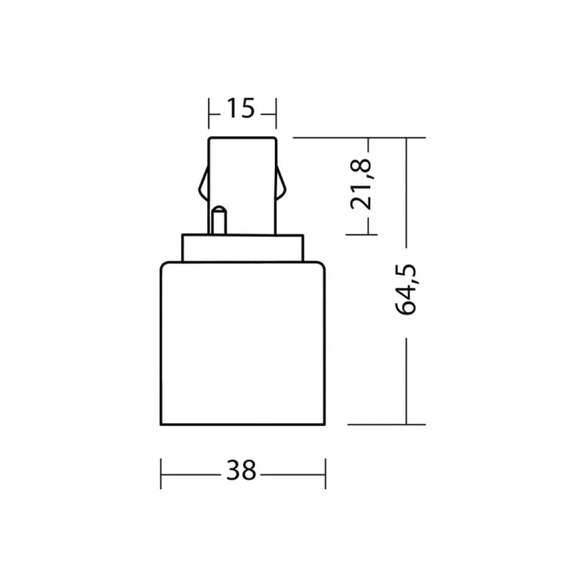 Adattatore G24 E27 Convertitore 2A per Lampade a Led