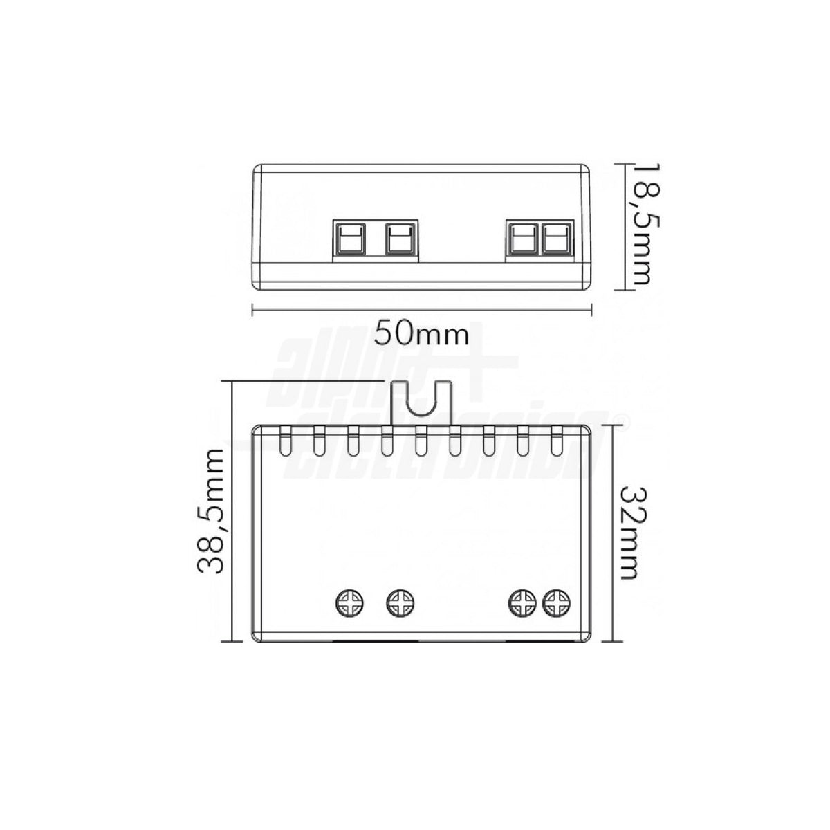 Alimentatore 24V 0.250mA 6W per ricambio illuminazione incasso pozzetto 503