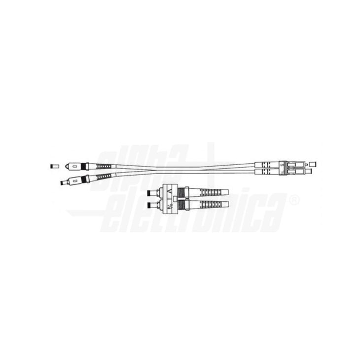 Bretelle fibra ottica SC/LC 9/125 OS2 Monomodali - 1m