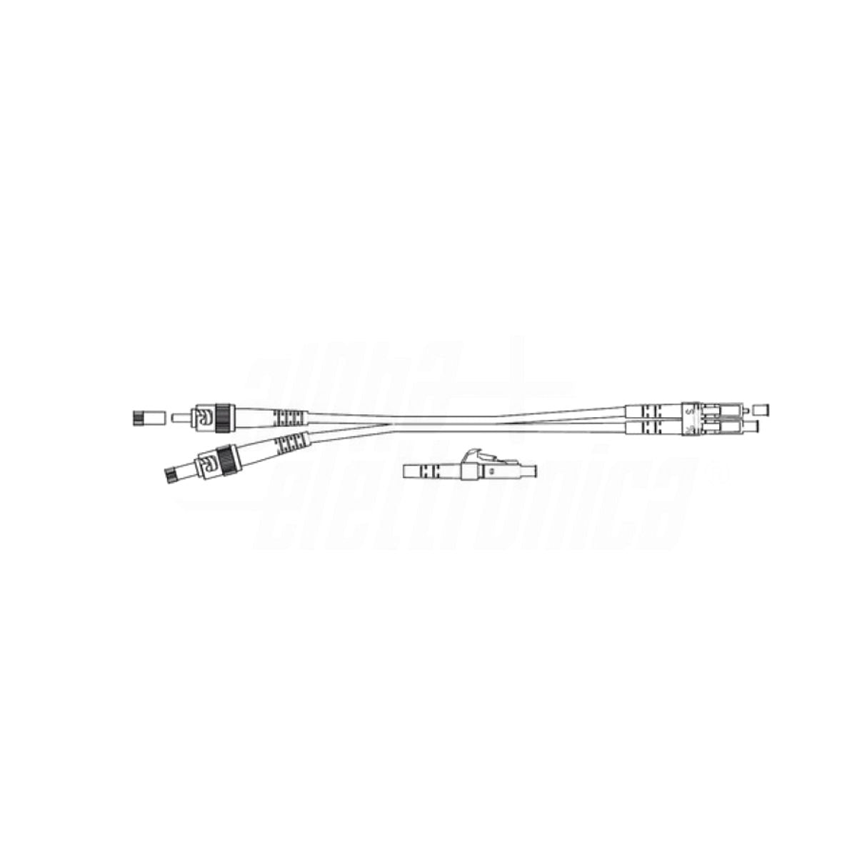 Fiber optic patches ST / LC 50/125 OM2 Multimode