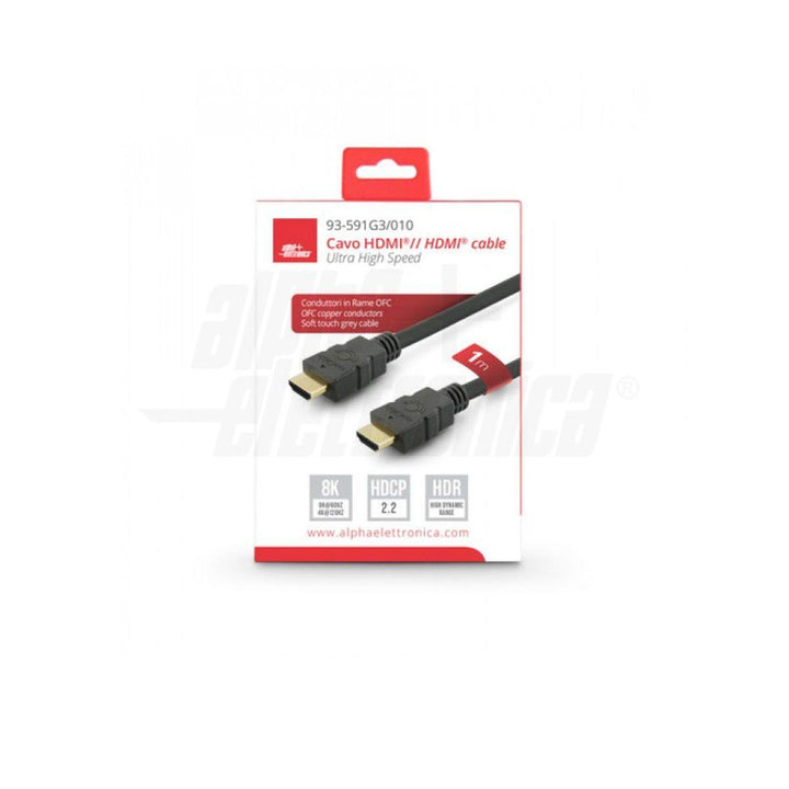 Cavo HDMI 8K Ultra High Speed 2.1 48Gbps ARC, CEC, HDR 1mt