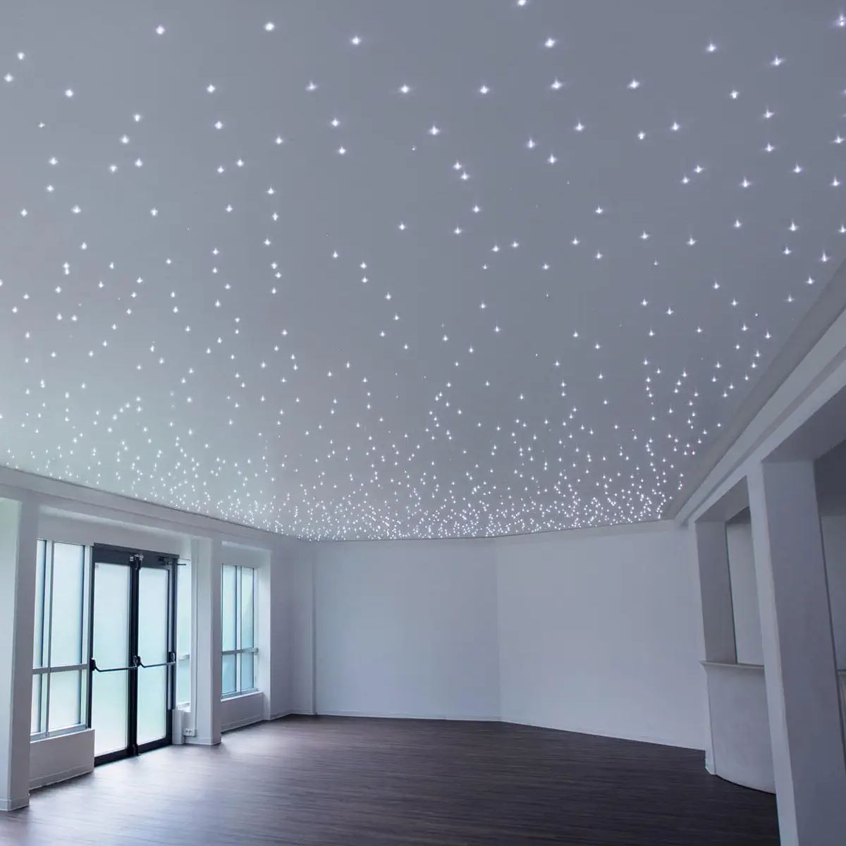 Cielo Stellato Led Kit 50pz da Soffitto per Cartongesso + Alimentatore (Faretto Silver)