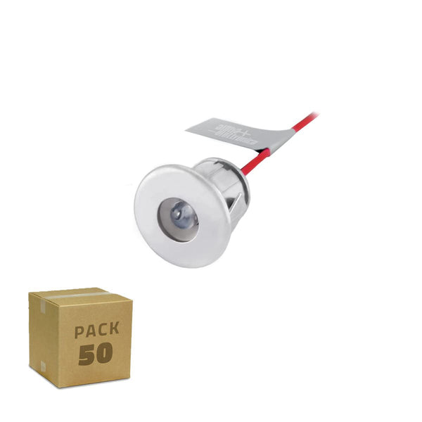 Starry Sky Led Kit 50pcs for Plasterboard Ceiling + Power Supply (Silver Spotlight)
