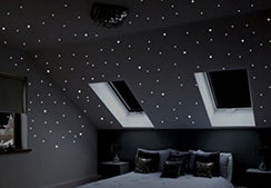Cielo Stellato Led Kit 50pz Faretti Silver da Soffitto per Cartongesso + Alimentatore