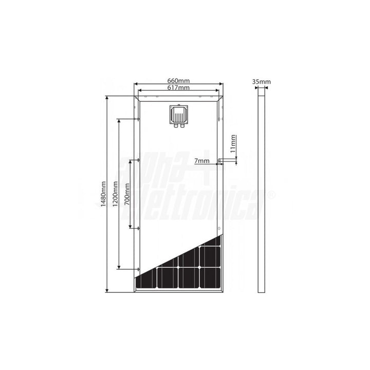 Pannelli Solari Fotovoltaico Monocristallino 180W 24,3V – Oniroview