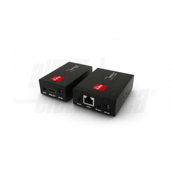 Extender hdmi 1080p 50mt con uscita Loop-Out - PoE - EDID - cavo CAT.6 e ripetitore telecomando