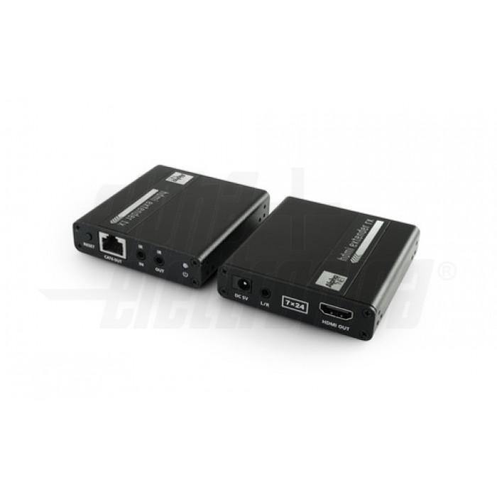 Extender hdmi 1080p 60hz 70mt su cavo cat.6 attivo Loop Out - ripetitore telecomando