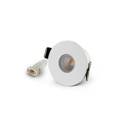 Faretto Doccia IP44 Led Incasso Cartongesso 5W Acciao Bianco