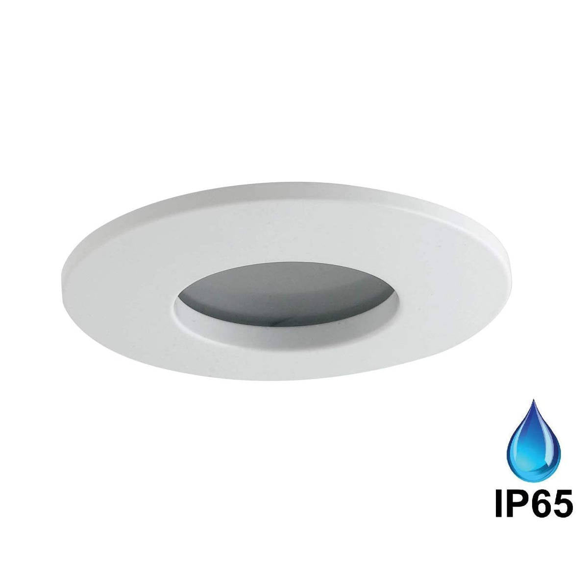 Faretto Doccia IP65 Incasso Cartongesso Bianco Opaco