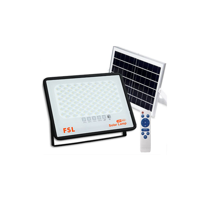 Faro Led con Pannello Solare Fotovoltaico 60W per Esterno IP65 Crepuscolare + Timer
