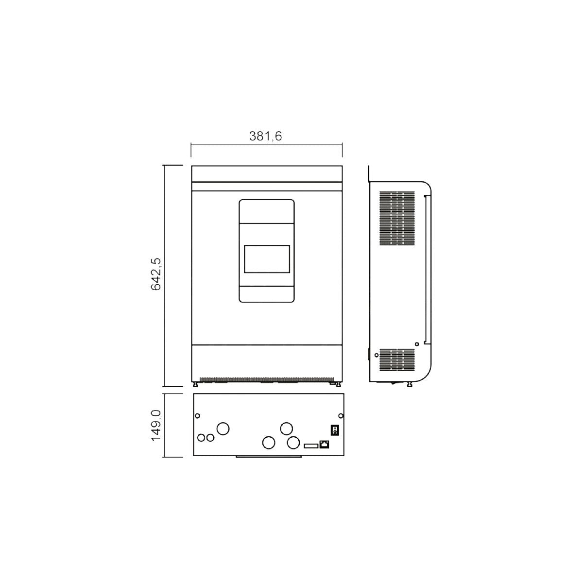 Interter Onda Pura 3000W 24V 230V con Carica Batteria e Regolarore di Carica 350V 100A