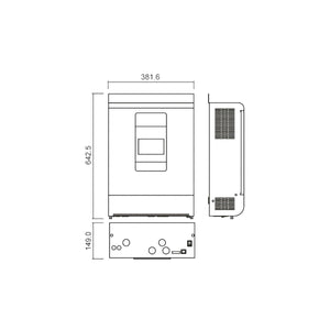 Interter Onda Pura 3000W 24V 230V con Carica Batteria e Regolarore di Carica 350V 100A