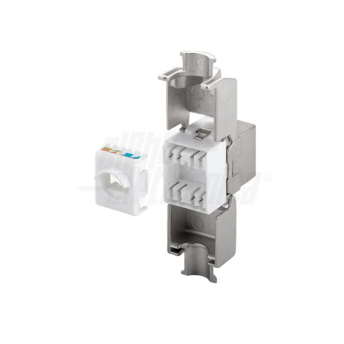 Frutto RJ45 CAT.6A Steckdose Geschirmt – Werkzeuglose Montage – Kompatibel Mit Bticino Matix & Anderen – Weiß