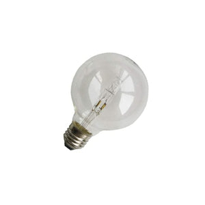 LAMPADINA GLOBO ALOGENA E27 42W RESA 55W DIAMETRO 95MM LUCE CALDA