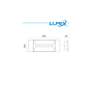 Lampada Emergenza da Parete Led 8W IP40 1 Ora SE + SA