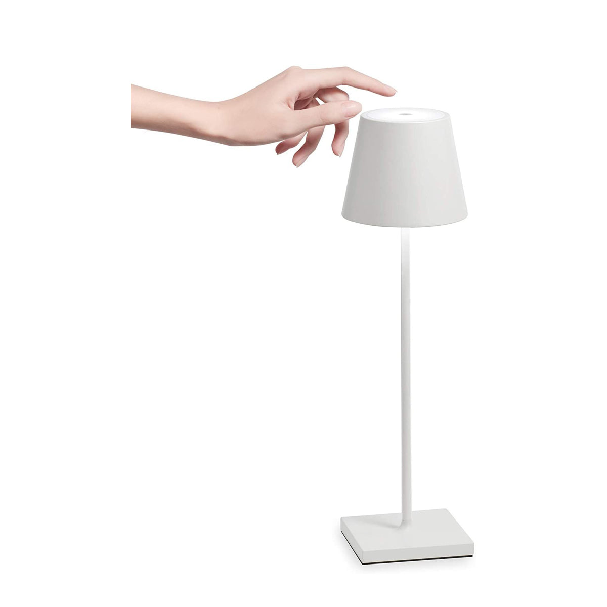 Lampada Led Ricaricabile da Tavolo Poldina Touch Dimmerabile Esterno Interno IP54