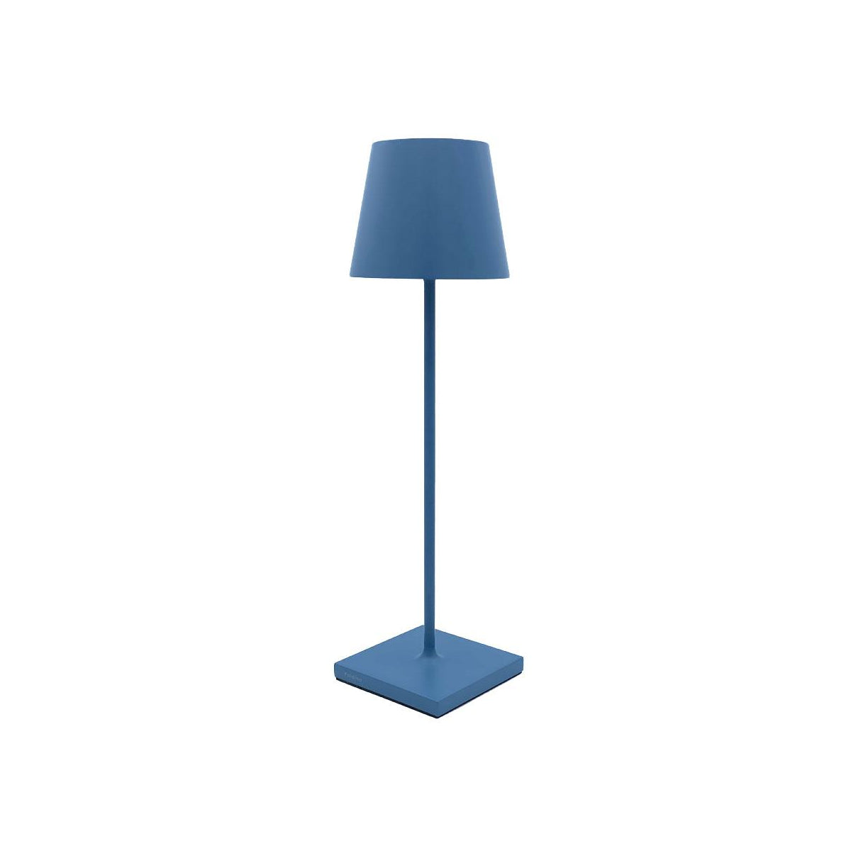 Lampada Led Ricaricabile da Tavolo Poldina Blu Avio Touch Dimmerabile Esterno Interno IP54