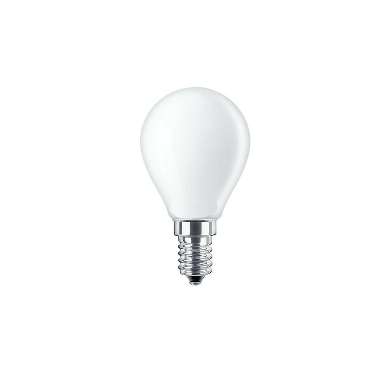 Lampada Led a Filamento Sfera E14 4W Bianco Latte Vetro Calda 2700K