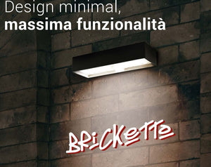 Applique Solare da Esterno Led IP65 6W Parete con Sensore Crepuscolare e Pir Luce Calda