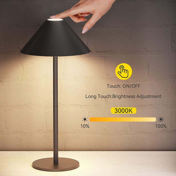 3W Liberty Touch Rechargeable Wireless Led Design Table Lamp Dimmable IP54