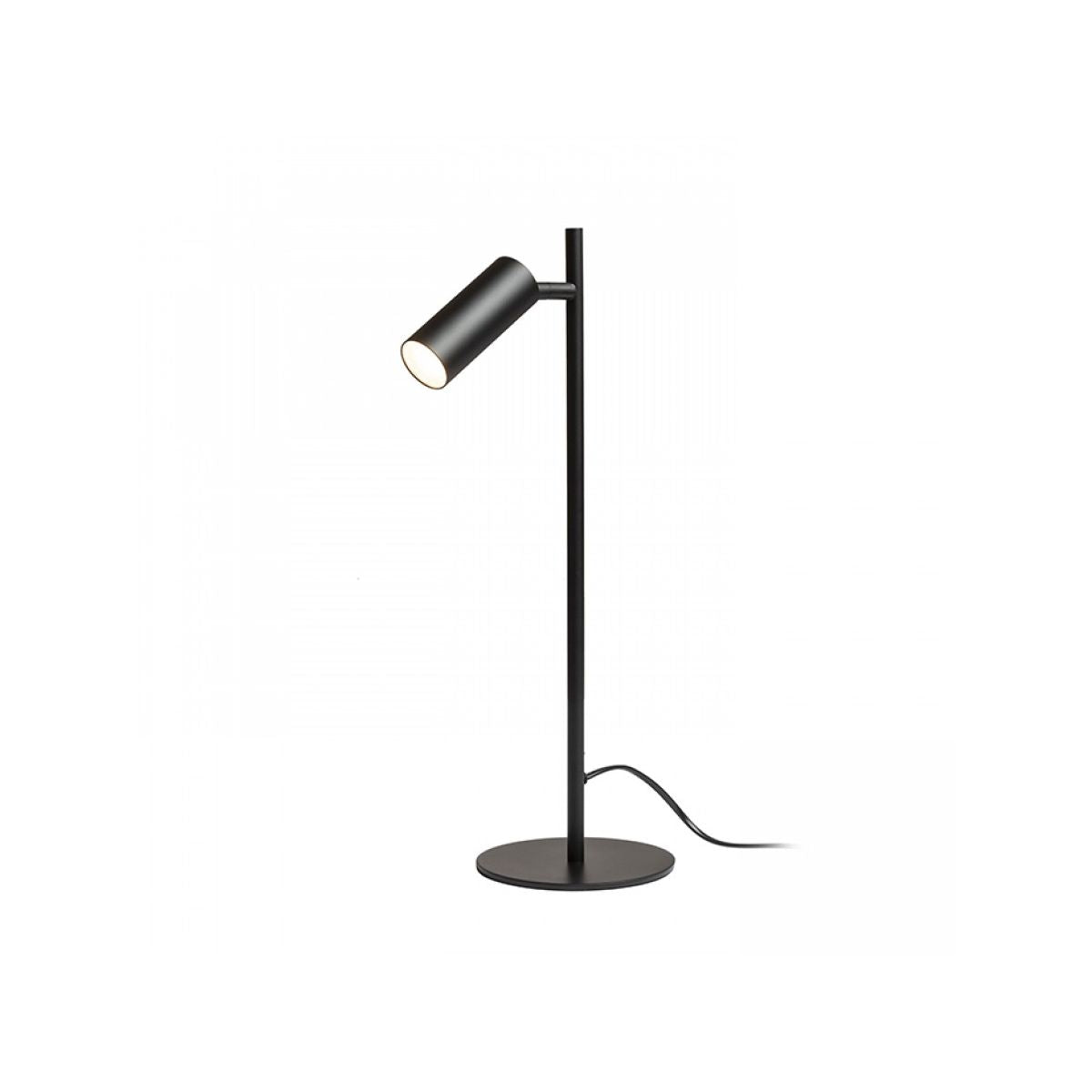 Lampada da Tavolo Moderne Spot Cilindrico Led Orientabile 4.5W Nero