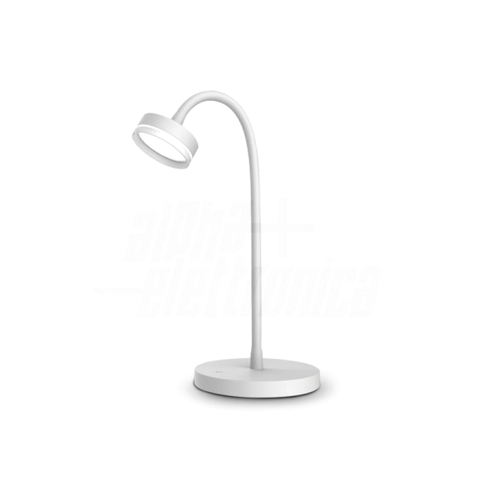 Lampada da tavolo Led con Interruttore Touch Luce Calda - 4.6W - Snodabile, colore Bianca