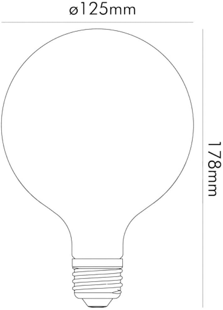 Lampada globo vetro bianco latte filamento led E27 12W 1521 lumen luce calda 2700K DIMMERABILE