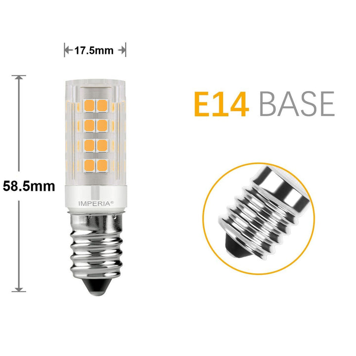 Lampada tubolare led E14 5W resa 40W luce calda stretta