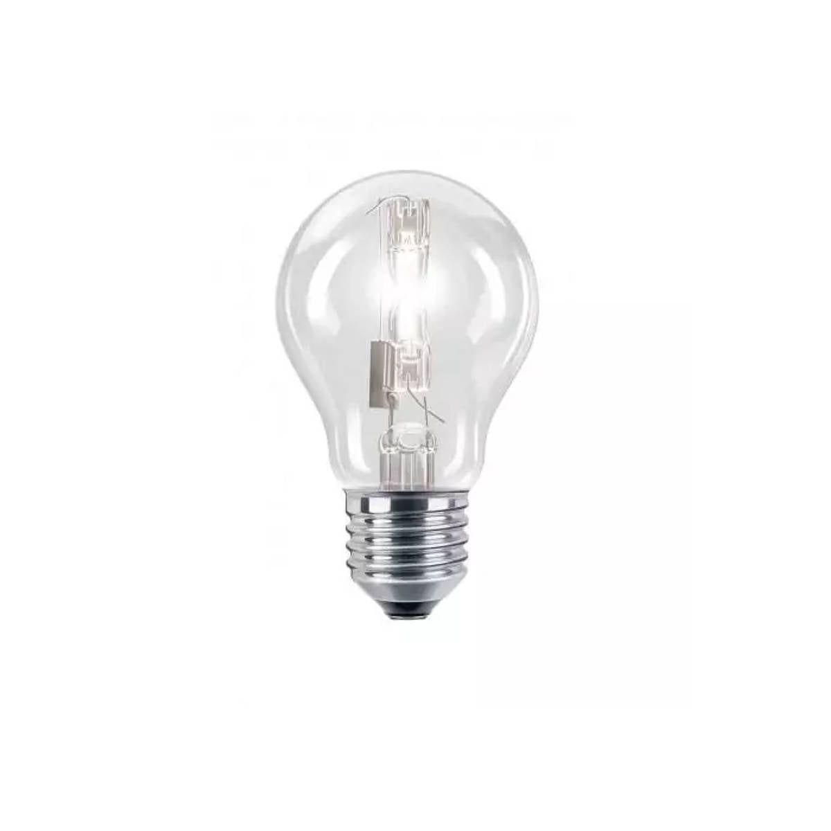 Lampadina Alogena E27 42W Resa 55W Goccia Trasparente Luce Calda