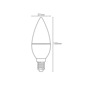 Lampadina Led E14 8W Oliva Luce Calda / Naturale