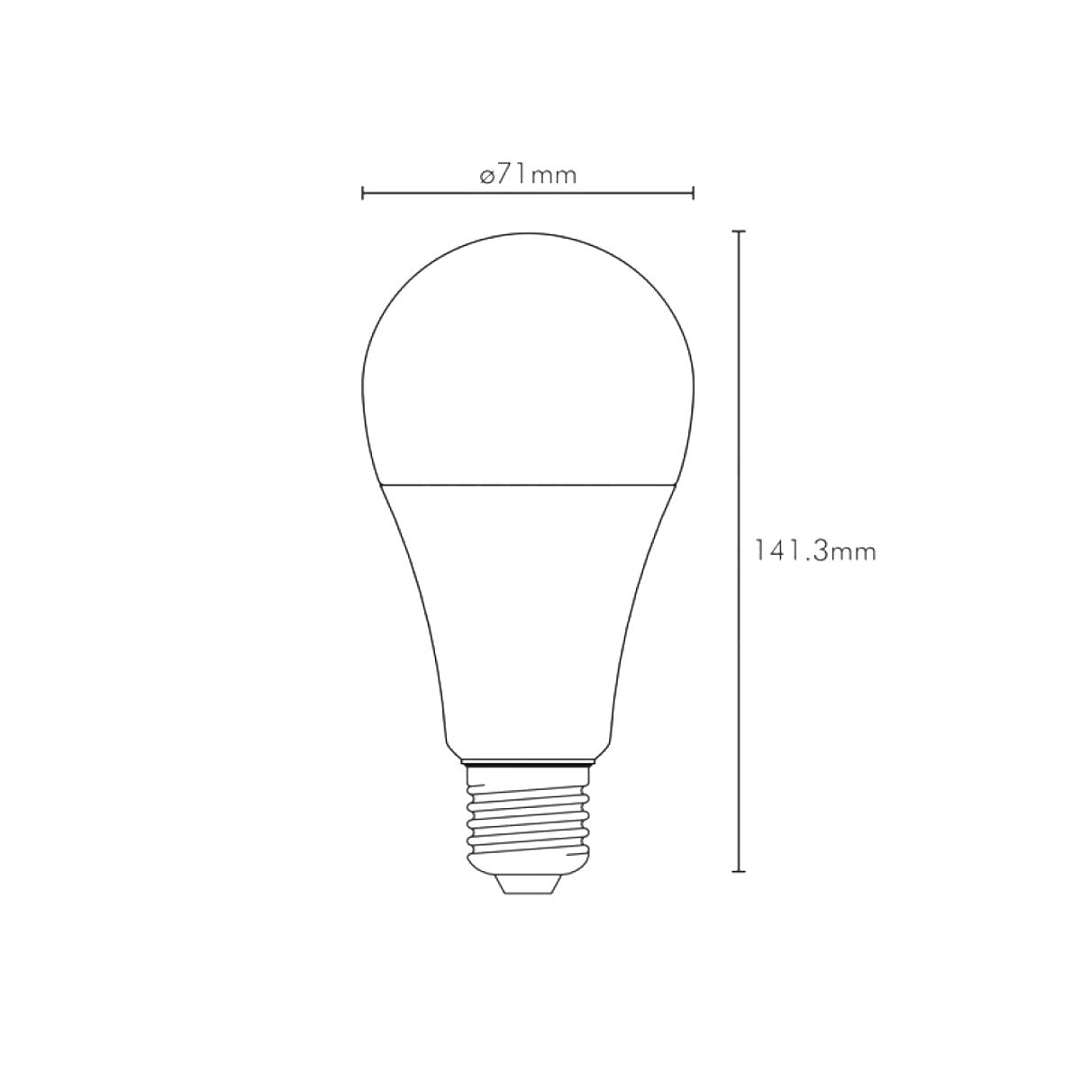 Lampadina Led E27 Goccia 16W 1805 Lumen Luce Calda 3000K